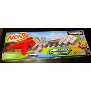 Nerf Minecraft Heartstealer Sword, 4 Nerf Elite Foam Darts, Foam‎ Blade, Dart
